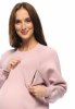 MijaCulture - 3 in 1 light super soft maternity and nursing sweatshirt Olivia M019 Pink